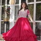 Jyoti Fashion Women's Pink Star Georgette Embroidered Anarkali Set With Bottom | Swadesiicart
