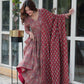 Jyoti Fashion Women's Maroon Cotton Floral Printed Designer Kurta Set | Swadesiicart