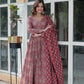Jyoti Fashion Women's Maroon Cotton Floral Printed Designer Kurta Set | Swadesiicart