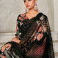 Jyoti Fashion Women's Black Pashmina Floral Digital Printed Kurta with Trouser & Dupatta | Swadesiicart