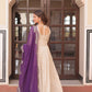 Jyoti Fashion Women's Purple Cosmos Jacquard Pearl Beads Embroidered Anarkali Set With Dupatta | Swadesiicart