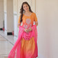 Jyoti Fashion Women's Pink Chinon Beads Embroidered Sharara Set with Dupatta | Swadesiicart