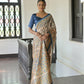 Jyoti Fashion Women's Blue Soft Tussar Silk Printed Designer Saree with Blouse | Swadesiicart