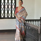 Jyoti Fashion Women's Red Soft Tussar Silk Printed Designer Saree with Blouse | Swadesiicart