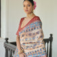 Jyoti Fashion Women's Red Soft Tussar Silk Printed Designer Saree with Blouse | Swadesiicart