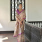 Jyoti Fashion Women's Wine Soft Tussar Silk Printed Designer Saree with Blouse | Swadesiicart