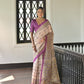 Jyoti Fashion Women's Wine Soft Tussar Silk Printed Designer Saree with Blouse | Swadesiicart