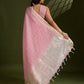 Jyoti Fashion Women's Pink Tissue Linen Silk Zari Woven Designer Saree with Blouse | Swadesiicart