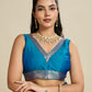 Jyoti Fashion Women's Blue Soft Kanjivaram Silk Zari Woven Designer Saree with Blouse | Swadesiicart