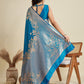 Jyoti Fashion Women's Blue Soft Kanjivaram Silk Zari Woven Designer Saree with Blouse | Swadesiicart
