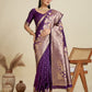 Jyoti Fashion Women's Wine Soft Kanjivaram Silk Zari Woven Designer Saree with Blouse | Swadesiicart
