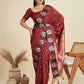 Jyoti Fashion Women's Maroon Soft Kanjivaram Paithani Silk Zari Woven Designer Saree with Blouse | Swadesiicart