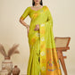 Jyoti Fashion Women's Mehendi Soft Kanjivaram Paithani Silk Zari Woven Designer Saree with Blouse | Swadesiicart