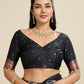 Jyoti Fashion Women's Black Soft Kanjivaram Paithani Silk Zari Woven Designer Saree with Blouse | Swadesiicart