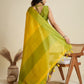 Jyoti Fashion Women's Yellow Khadi Raw Silk Temple Woven Border Designer Saree with Blouse | Swadesiicart