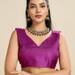 Jyoti Fashion Women's Pink Khadi Raw Silk Temple Woven Border Designer Saree with Blouse | Swadesiicart