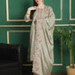 Jyoti Fashion Women's Olive Chinon Chiffon Floral Embroidery with Cording & Crystal Work Designer Straight Suit Set | Swadesiicart