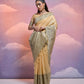 Jyoti Fashion Women's Cream Handloom Raw Silk Weaving Designer Saree with Blouse | Swadesiicart