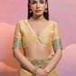 Jyoti Fashion Women's Cream Handloom Raw Silk Weaving Designer Saree with Blouse | Swadesiicart