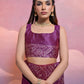 Jyoti Fashion Women's Wine Handloom Raw Silk Weaving Designer Saree with Blouse | Swadesiicart