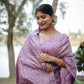 Jyoti Fashion Women's Purple Handloom Raw Silk Weaving Designer Saree with Blouse | Swadesiicart