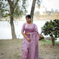 Jyoti Fashion Women's Purple Handloom Raw Silk Weaving Designer Saree with Blouse | Swadesiicart
