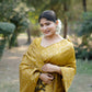 Jyoti Fashion Women's Mustard Handloom Raw Silk Weaving Designer Saree with Blouse | Swadesiicart