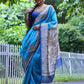 Jyoti Fashion Women's Firozi Soft Tussar Silk Printed Designer Saree with Blouse | Swadesiicart