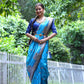 Jyoti Fashion Women's Firozi Soft Tussar Silk Printed Designer Saree with Blouse | Swadesiicart