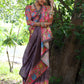 Jyoti Fashion Women's Black Soft Tussar Silk Kalamkari Printed Designer Saree with Blouse | Swadesiicart