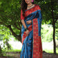 Jyoti Fashion Women's Wine Soft Tussar Silk Peacock Printed Designer Saree with Blouse | Swadesiicart