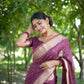 Jyoti Fashion Women's Purple Soft Kalyani Silk Zari Woven Designer Saree with Blouse | Swadesiicart