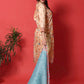 Jyoti Fashion Women's Peach Cotton Digital Printed Festive Wear Designer Straight Suit Set | Swadesiicart