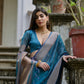Jyoti Fashion Women's Firozi Soft Kalyani Silk Zari Woven Designer Saree with Blouse | Swadesiicart