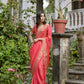 Jyoti Fashion Women's Coral Soft Kalyani Silk Zari Woven Designer Saree with Blouse | Swadesiicart