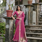 Jyoti Fashion Women's Wine Soft Kalyani Silk Zari Woven Designer Saree with Blouse | Swadesiicart