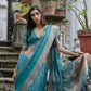 Jyoti Fashion Women's Teal Soft Kalyani Silk Zari Woven Designer Saree with Blouse | Swadesiicart