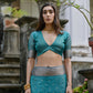 Jyoti Fashion Women's Teal Soft Kalyani Silk Zari Woven Designer Saree with Blouse | Swadesiicart