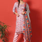 Jyoti Fashion Women's Mauve Cotton Digital Printed Festive Wear Designer Straight Suit Set | Swadesiicart