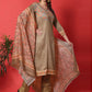 Jyoti Fashion Women's Brown Cotton Digital Printed Festive Wear Designer Straight Suit Set | Swadesiicart