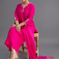 Jyoti Fashion Women's Pink Silk Blend Embroidered Designer Kurta Set with Dupatta | Swadesiicart