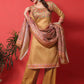 Jyoti Fashion Women's Gold Yellow Cotton Digital Printed Festive Wear Designer Straight Suit Set | Swadesiicart