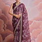 Jyoti Fashion Women's Wine Sequence with Zari Codding Georgette Saree with Blouse | Swadesiicart