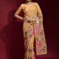 Jyoti Fashion Women's Chiku Sequence Embroidery Georgette Saree with Blouse | Swadesiicart