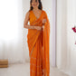 Jyoti Fashion Women's Mustard Soft Sitara Embroidered Designer Saree with Blouse | Swadesiicart