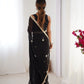 Jyoti Fashion Women's Black Fandy Silk Embroidered Designer Saree with Blouse | Swadesiicart