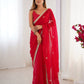 Jyoti Fashion Women's Pink Fandy Silk Embroidered Designer Saree with Blouse | Swadesiicart
