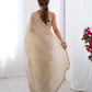 Jyoti Fashion Women's Beige Soft Gold Crush Embroidered Designer Saree with Blouse | Swadesiicart