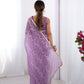 Jyoti Fashion Women's Purple Soft Gold Crush Embroidered Designer Saree with Blouse | Swadesiicart