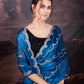 Jyoti Fashion Women's Blue Jimmy Choo Embroidered Designer Saree with Blouse | Swadesiicart